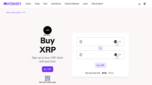 Screenshot of The guide to buying XRP today. - Kraken