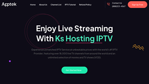 Screenshot of Ks Hosting IPTV - #1 Official Best IPTV Subscription Provider