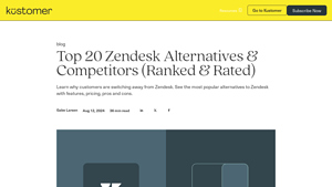 Screenshot of Top 20 Zendesk Alternatives & Competitors (Ranked & Rated)