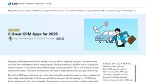 Screenshot of 8 Great Mobile CRM Apps for 2025 - Lark