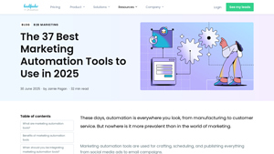 Screenshot of The 37 Best Marketing Automation Tools to Use in 2025 - Leadfeeder