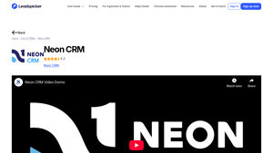 Screenshot of Discover Neon CRM - Rated 4.2 | Compare Top CRMs - Leadspicker