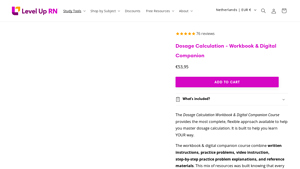 Screenshot of Dosage Calculation - Workbook & Digital Companion – LevelUpRN