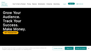 Screenshot of The Best Podcast Hosting Platform | Libsyn Podcasting