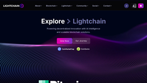 Screenshot of Lightchain.ai: Lightchain Protocol AI