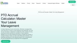 Screenshot of PTO Accrual Calculator: Master Your Leave Management - Linbis