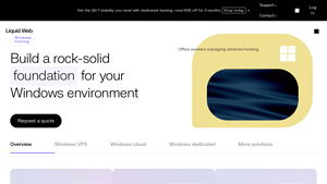 Screenshot of Windows Hosting | Web Hosting for Windows + ASP.NET - Liquid Web