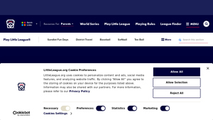 Screenshot of League Age Determination - Little League Baseball
