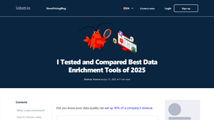 Screenshot of I Tested and Compared Best Data Enrichment Tools of 2025 - lobstr.io