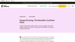 Screenshot of What Is Image Hosting? The Benefits And Best Sites - Mailchimp