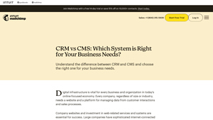 Screenshot of CRM vs CMS: Which System is Right for Your Business Needs?