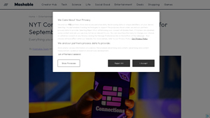 Screenshot of NYT Connections hints today: Clues, answers for September 1, 2025