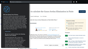 Screenshot of Is there an a website to calculate the Gauss-Jordan Elimination in ...