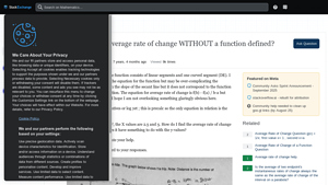 Screenshot of How to determine average rate of change WITHOUT a function ...