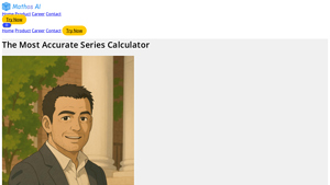 Screenshot of The Most Accurate Series Calculator of 2025 - Mathos AI