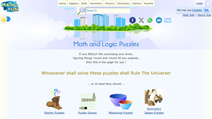 Screenshot of Math and Logic Puzzles