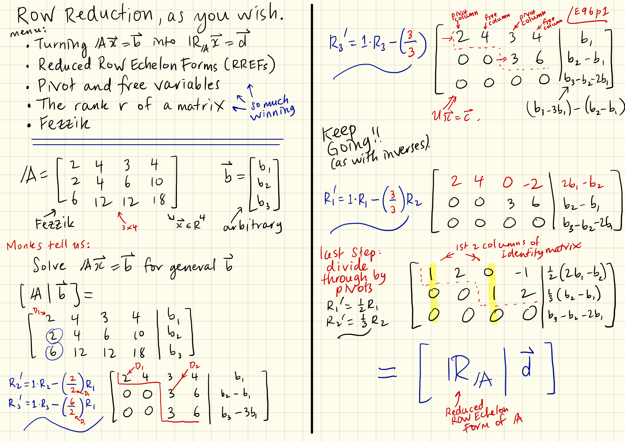 Featured image for matrix row echelon form calculator - Note Set 09b: Reduced row echelon form ...