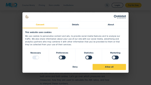 Screenshot of How to calculate and interpret ankle-brachial index (ABI) numbers