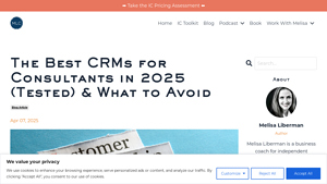 Screenshot of The Best CRMs for Consultants in 2025 (Tested) & What to Avoid