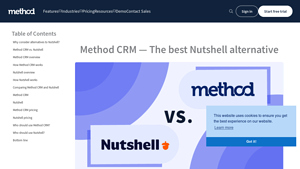 Screenshot of The Best Nutshell Alternative is Method CRM