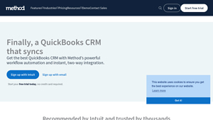 Screenshot of The Best QuickBooks CRM on the Market — Method