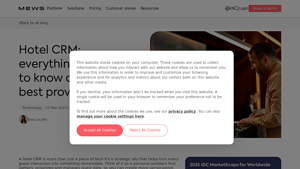 Screenshot of The 15 best hotel CRM systems in 2025 - Mews
