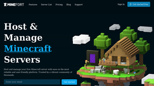 Screenshot of Minefort: Best Minecraft Server Hosts