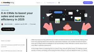 Screenshot of 8 AI CRMs to boost your sales and service efficiency in 2025