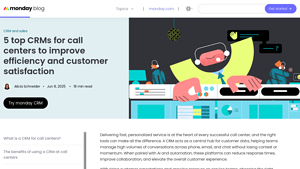 Screenshot of 5 Best Call Center CRMs to Streamline Operations