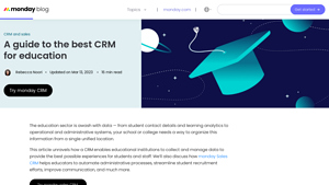 Screenshot of CRM For Education: Benefits, Features & Top 10 CRMs To Use