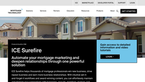 Screenshot of Surefire CRM | ICE Mortgage Technology - Intercontinental Exchange