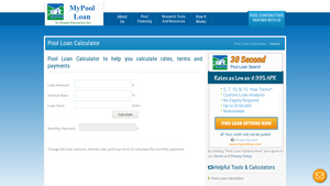 Screenshot of Pool Loan Calculator