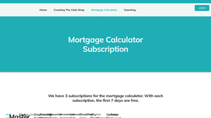 Screenshot of Mortgage Calculator Subscription - NACA REALTORS