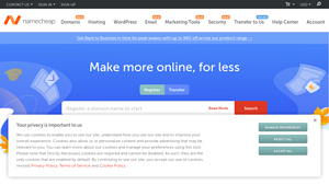 Screenshot of Namecheap: Buy a domain name - Register cheap domain names ...