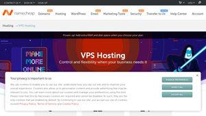Screenshot of Cheap VPS Hosting Services - Managed Virtual Servers at ...