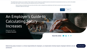 Screenshot of An Employer's Guide to Calculating Salary Increases