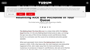 Screenshot of The Walking Dead: The Ones Who Live Is Reuniting Rick ... - Netflix