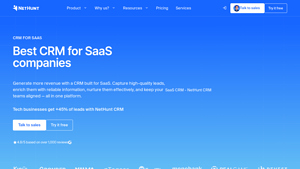 Screenshot of SaaS CRM to grow your business | NetHunt