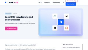 Screenshot of Best 5 Easy CRM to Use: Simple Solution to Grow Business