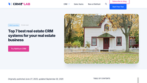 Screenshot of Top 7 best real estate CRM systems