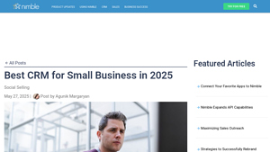 Screenshot of Best CRM for Small Business in 2025 - Nimble Blog