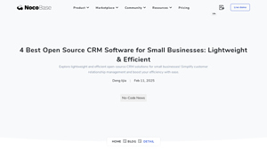 Screenshot of 4 Best Open Source CRM Software for Small Businesses - NocoBase