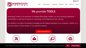 Screenshot of Chaldean Numerology Tools - Chaldean Numerology Education