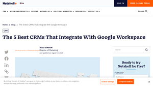 Screenshot of The 5 Best CRMs That Integrate With Google Workspace