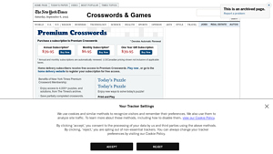 Screenshot of Crosswords & Games - The New York Times