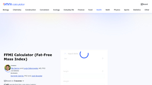 Screenshot of FFMI Calculator (Fat-Free Mass Index)