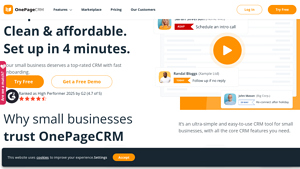 Screenshot of OnePageCRM | Simple & Easy-to-Use CRM for Small Business