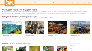 Screenshot of Online Jigsaw Puzzles | Free Daily Jigsaw Puzzles