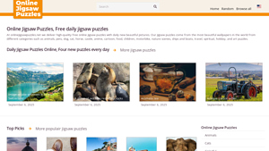 Screenshot of Online Jigsaw Puzzles | Free Daily Jigsaw Puzzles