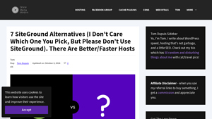 Screenshot of 7 SiteGround Alternatives (They're Not Good Anymore)